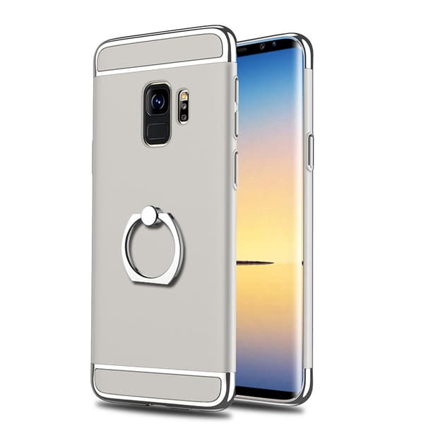 Samsung Galaxy S9 | Svart, Stilrent Skal med Greppring!