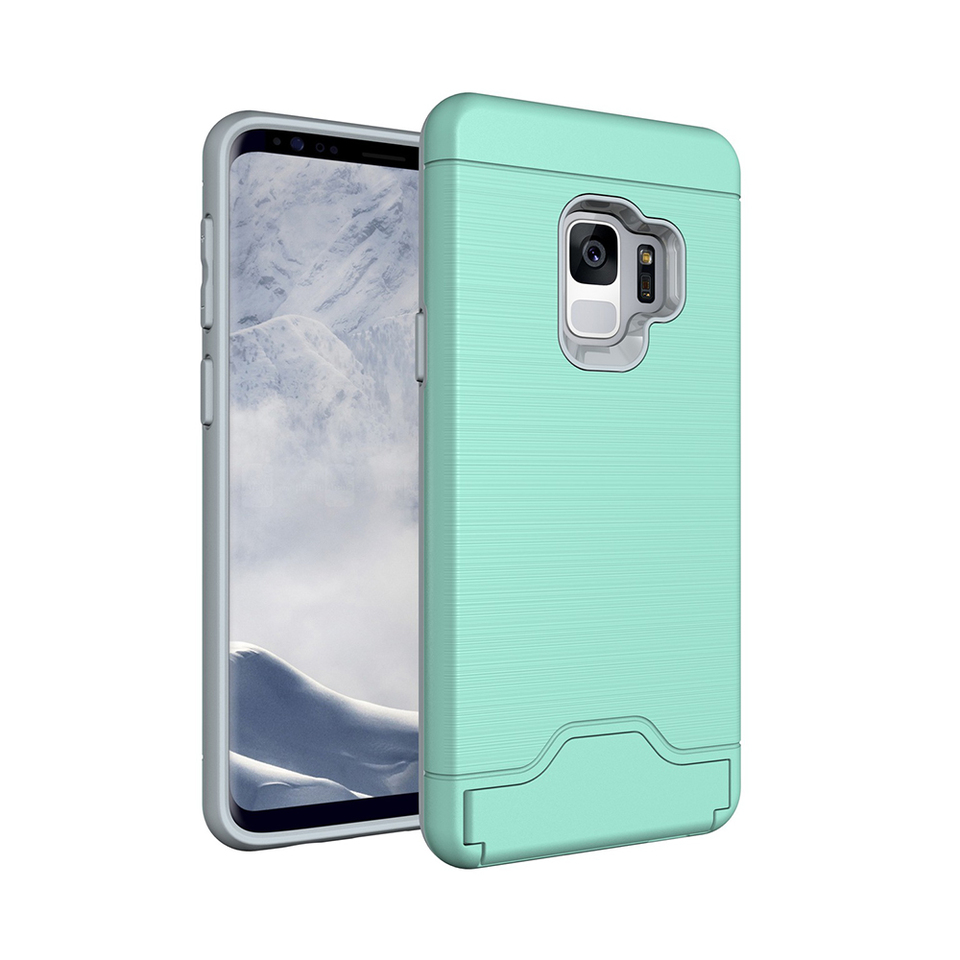 Samsung Galaxy S9+ - Elegant Skal med Plats för Kort