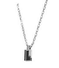 Fossil 84155040 mens pendant necklace