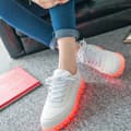 Miniatyrbild 3 av 6: LED skor/sneakers Barn/Vuxna, VITA - SNÖRNING st 34-45