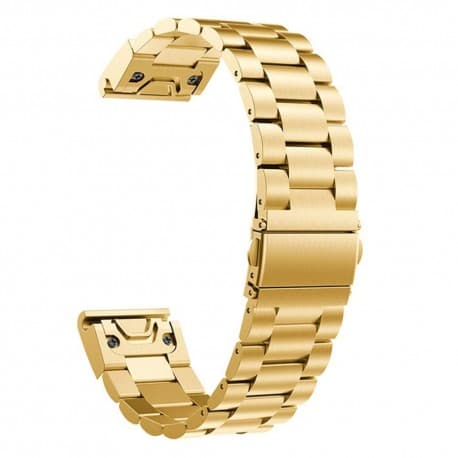 Armband rostfritt stål Garmin Fenix 5S / 5S Plus - Guld