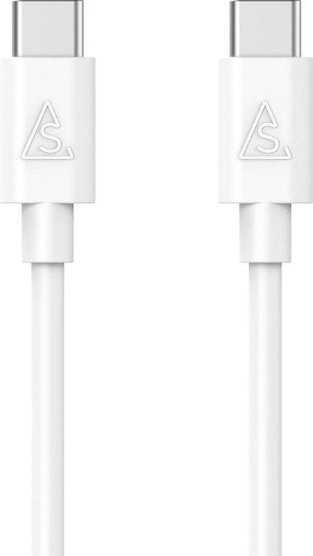 USB-C/ USB-C 2.0 kabel 2m Vit