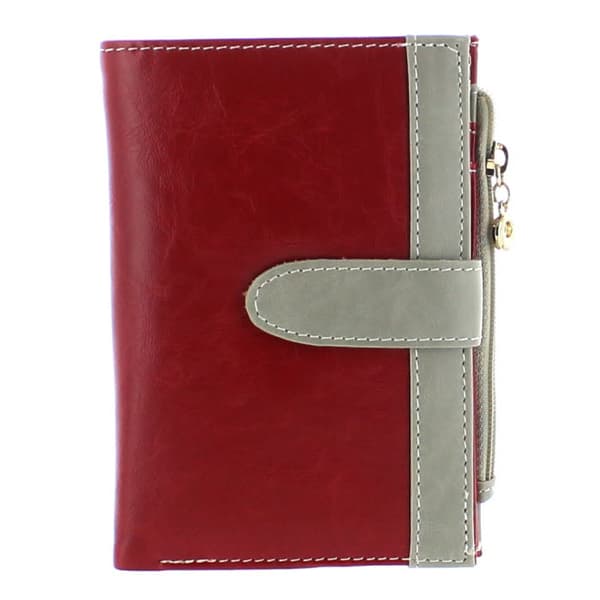 Dual Wallet Plånboksväska (Röd - Grå)