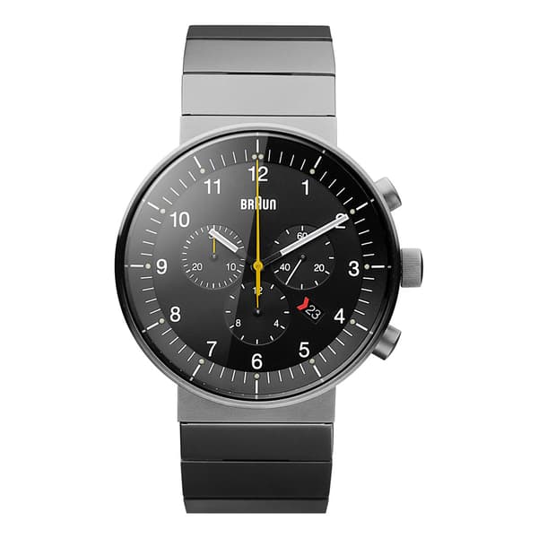 Braun Prestige Chronograph Watch with Stainless Steel Bracelet