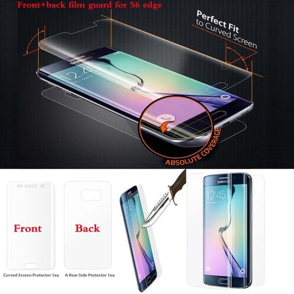 S6 Edge Pansar Fram/Bak CLEAR