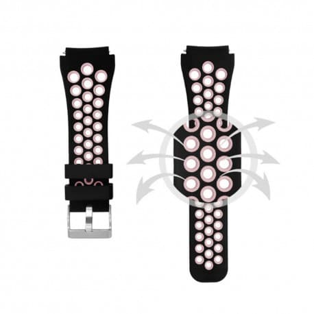Sport armbånd Hole Samsung Gear S3 Black-Pink