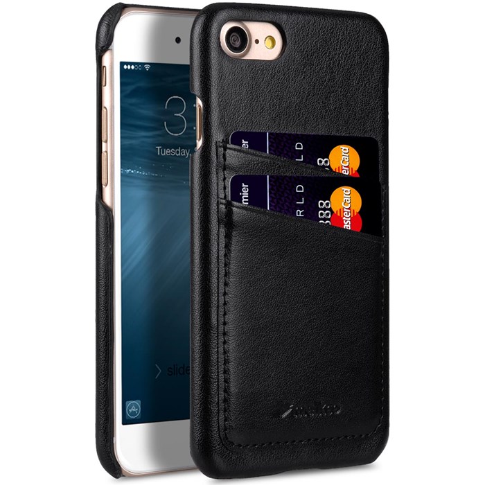 Melkco Mobilskal Med Kortfack Iphone 8 7 Svart Accessoarer Cdon Com