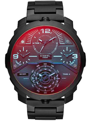 Diesel watch mod. machinus 4 timezones 55mm DZ7362 Mens Quartz watch