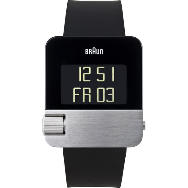 Braun Prestige Digital Watch with Rubber Strap