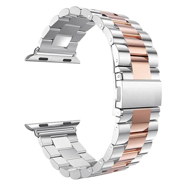 AppleWatch Stål SVART-ROSA38mm