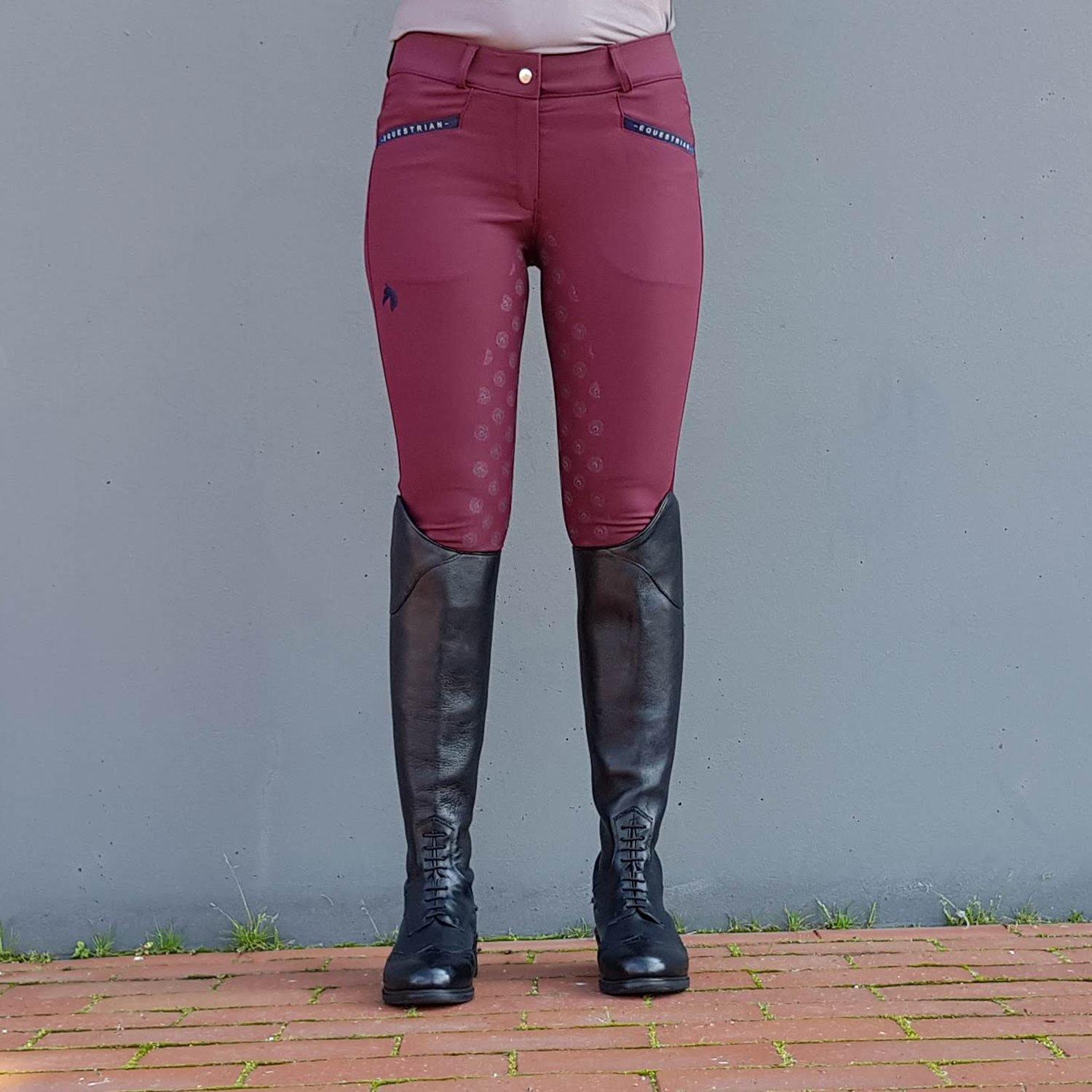Hedvig Full Seat Breeches storlek : 44 färg: vinröd