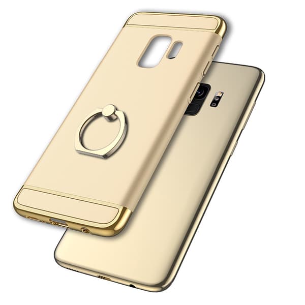 Samsung Galaxy S9 | Svart, Stilrent Skal med Greppring!