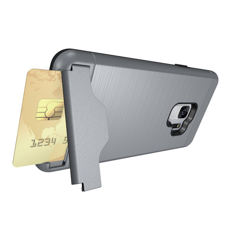 Elegant Skal med Kortfack till Samsung Galaxy S9+
