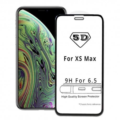 5D Curved Skærmbeskyttelse hærdet glas Apple iPhone XS Max (6,5 ")