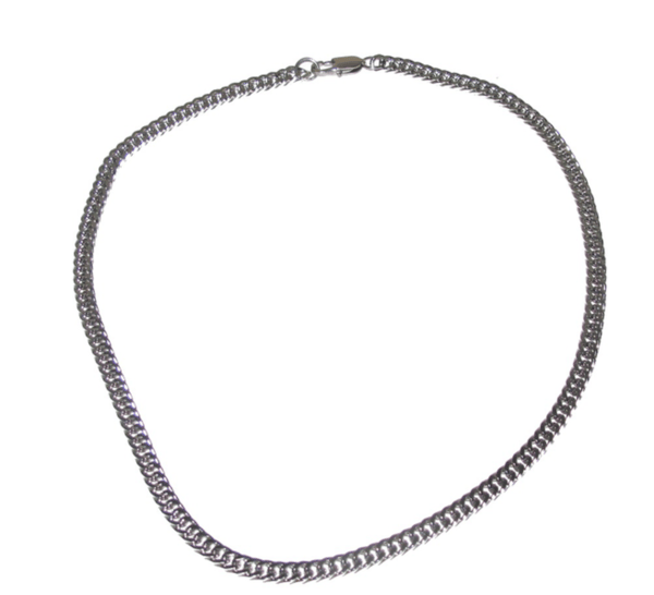 Silverfärgat kedjehalsband