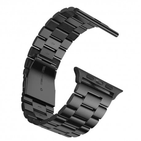 Apple Watch 38mm rustfritt stål armbånd (svart)