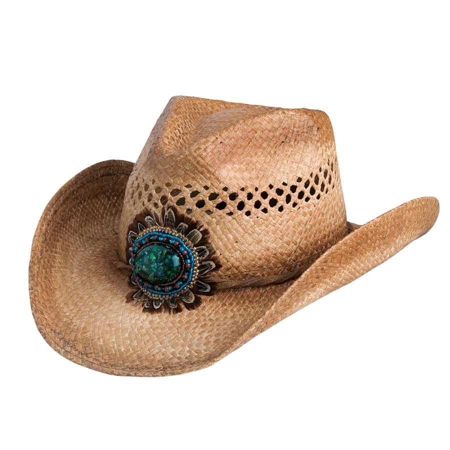 Navajo Western Bead & Feather Hatt Dam