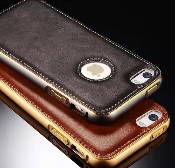 iPhone 6/6SPlus, Stilrent Läderskal från LEMAN UTFÖRSÄLJNING! Röd