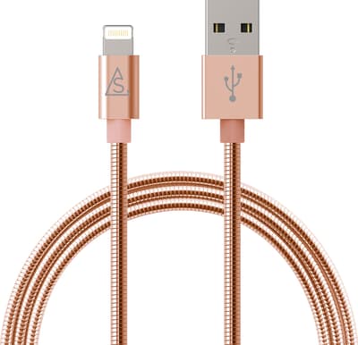 Kabel Lightning Metall Rosé 1m