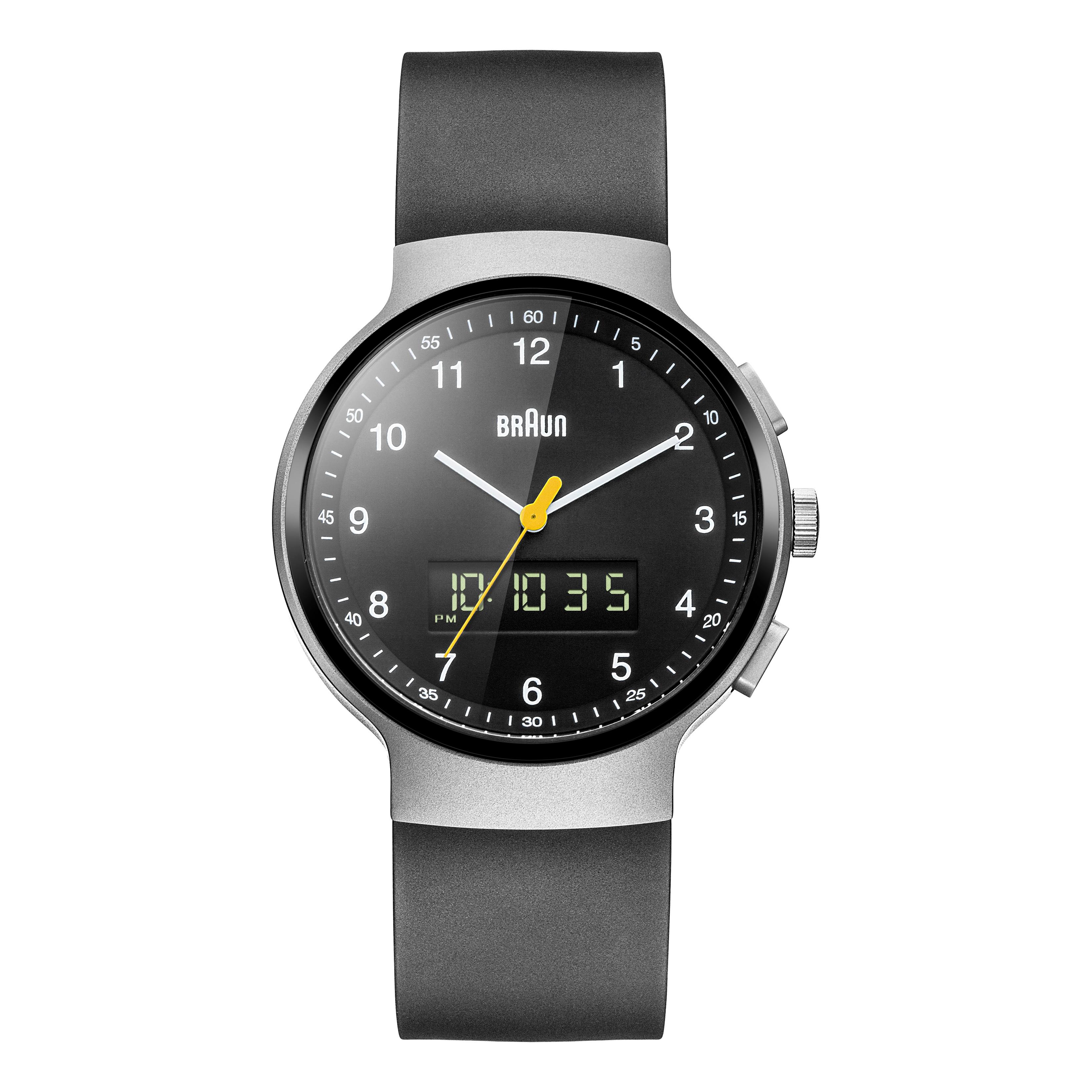 Braun Classic Watch with Rubber Strap