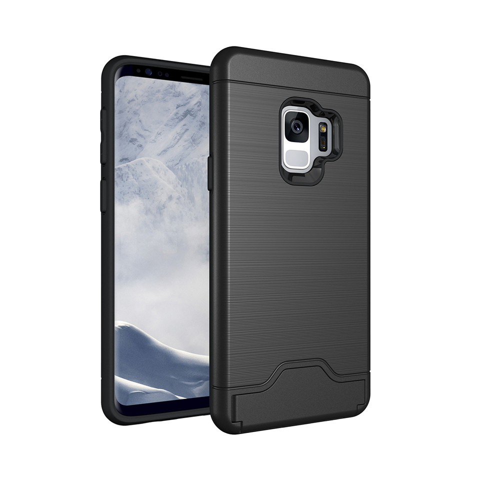 Samsung Galaxy S9+ - Elegant Skal med Plats för Kort