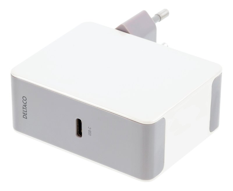 Bild av Deltaco väggladdare 5V/9V/15V/20V, 45W, 1xUSB-C