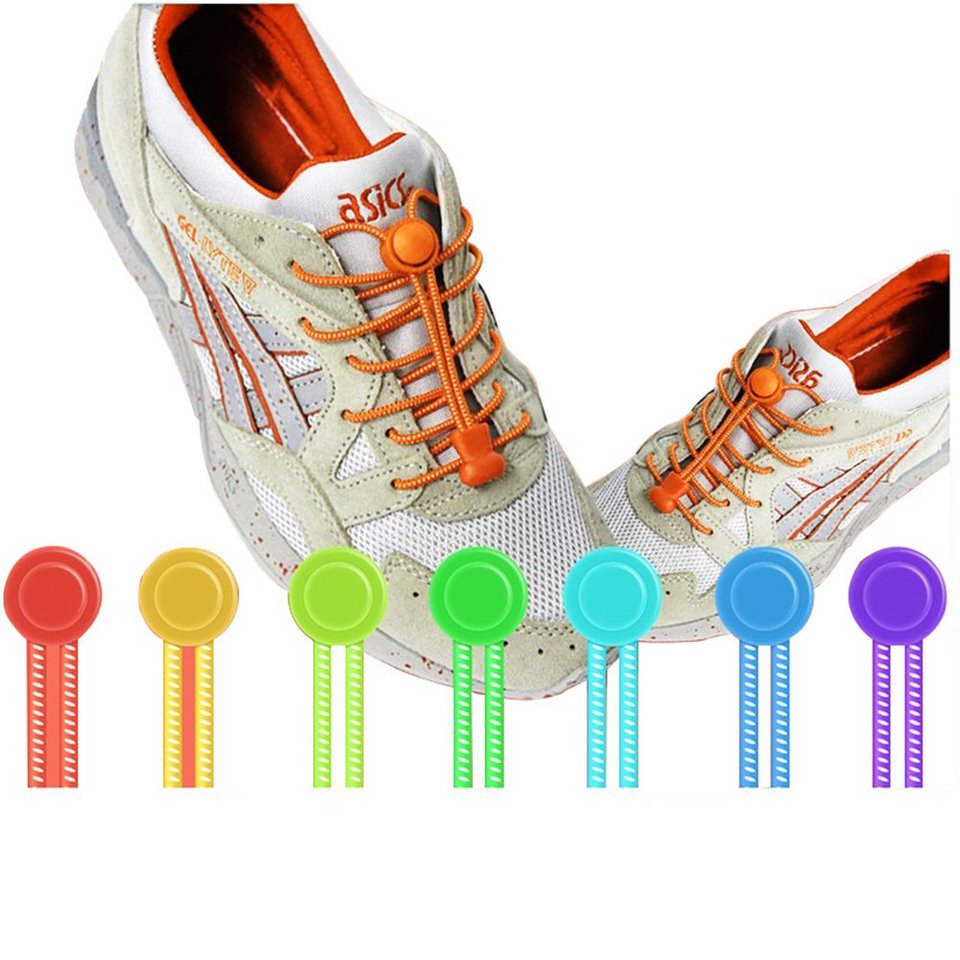 Smarta Skosnören med Dragsko-funktion (100cm), (100cm), Dragsko-funktion Orange 75cb74 Smarta Skosnören med Dragsko-funktion (100cm), (100cm), Dragsko-funktion Orange 75cb74