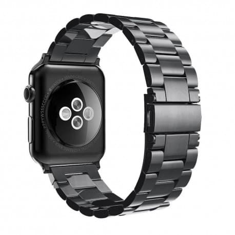Apple Watch 38mm rustfritt stål armbånd (svart)