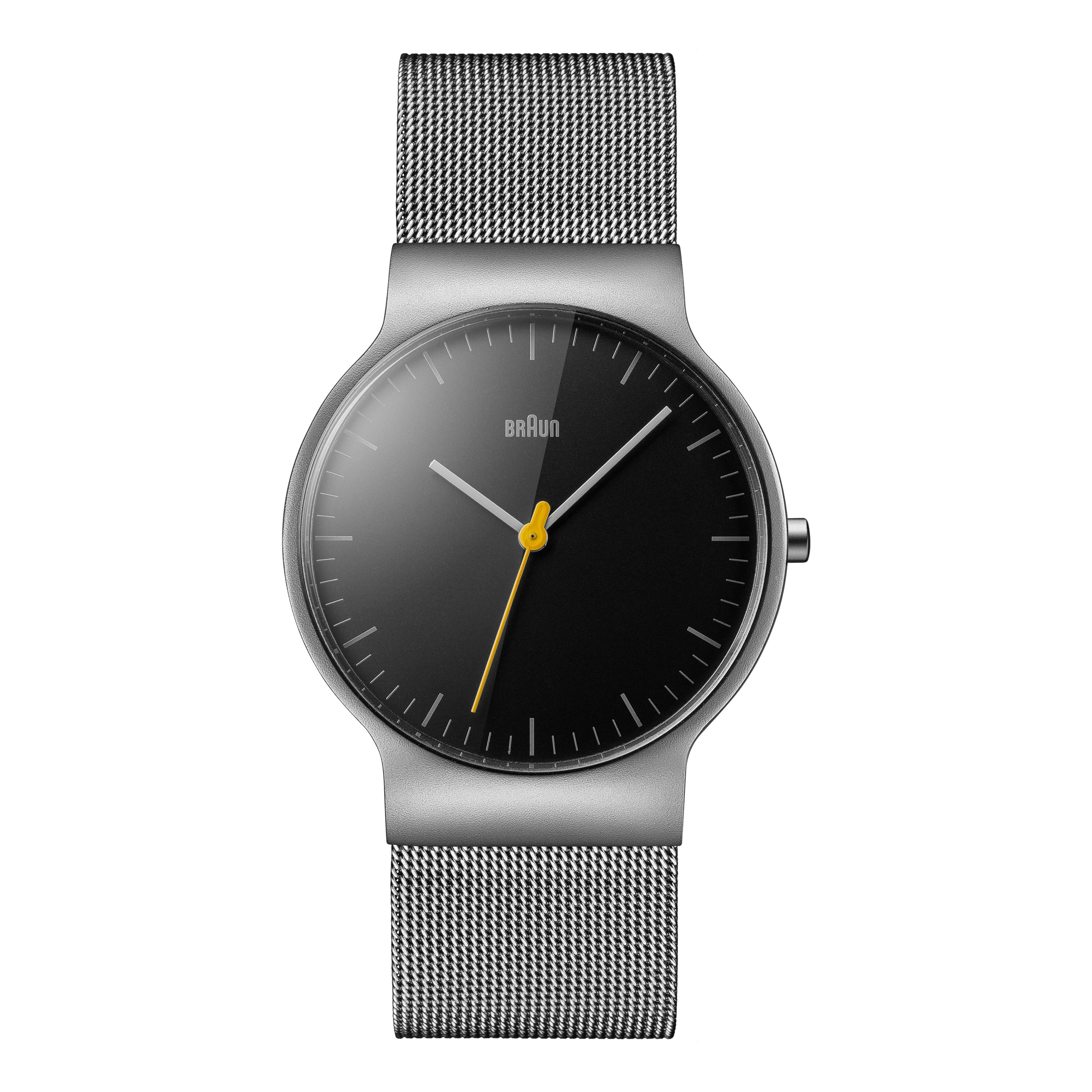 Braun Classic Slim Watch with Mesh Strap
