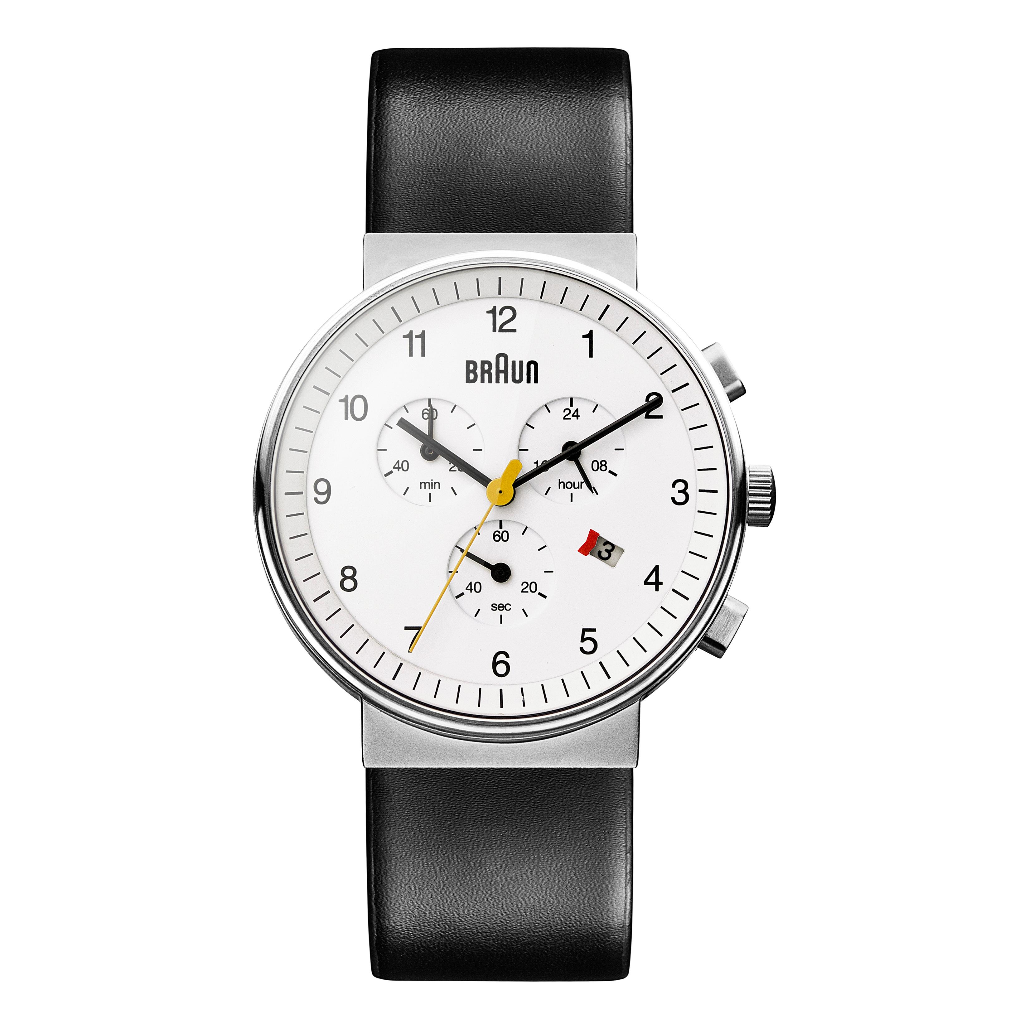 Braun Classic Chronograph Watch with Leather Strap