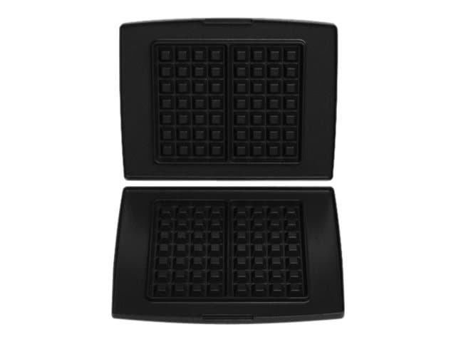 FRITEL 142351 4x7 - Tallerkensett for belgiske vafler - for grill, for vaffeljern - grå - for FRITEL CW 2435; Family CW 2425, CW 2428, CW 2438, CW 24