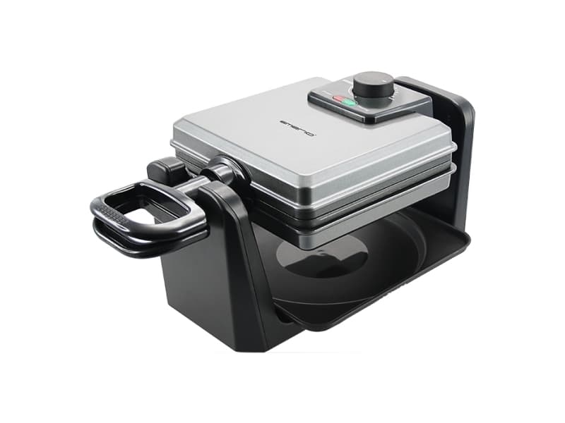 EMERIO WM-110984 Vaffeljern Sølv, Sort