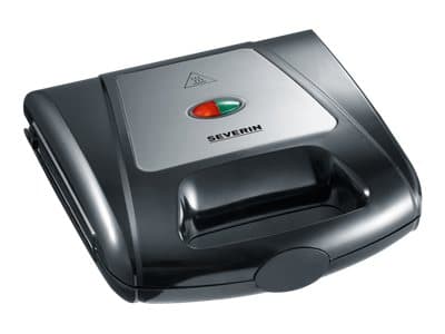 SEVERIN SA 2968 - Smörgåsgrill/våffeljärn/grill - 1000 W - svart/krom