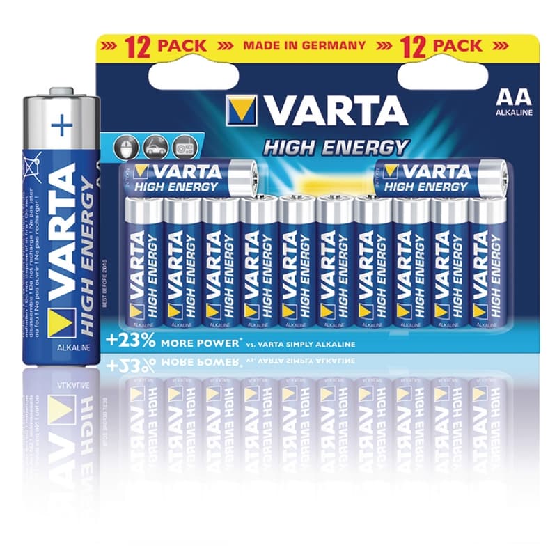 Alkaline Batteri Aa 1.5 V High Energy 12-Pack