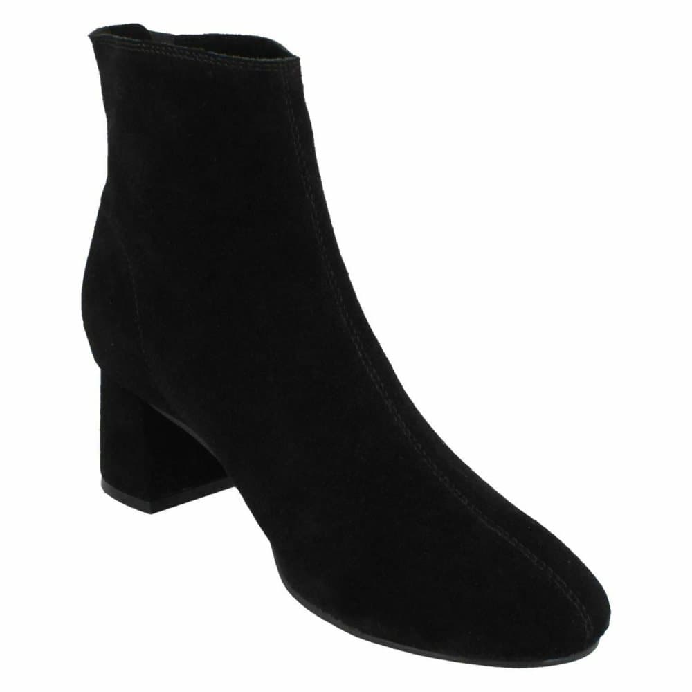Leather Collection Womens/Ladies Mid Heel Suede Ankle Boots