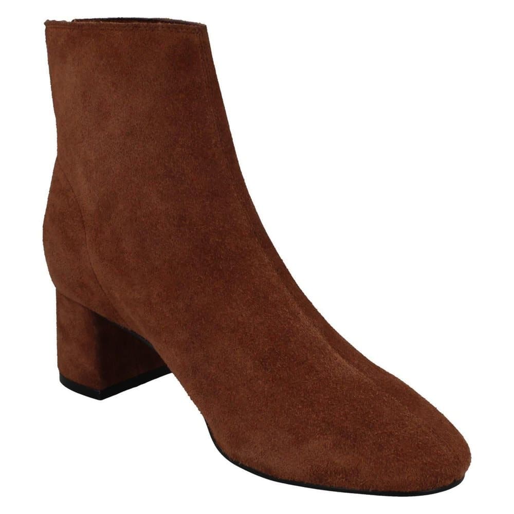 Leather Collection Kvinnor / Dam Mid Heel Suede Ankle Boots