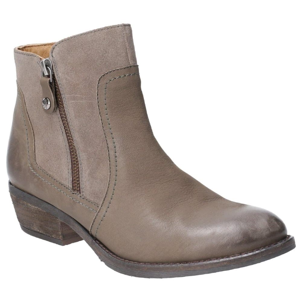 Hush Puppies Womens/Ladies Leather Isla Zip Up Ankle Boot
