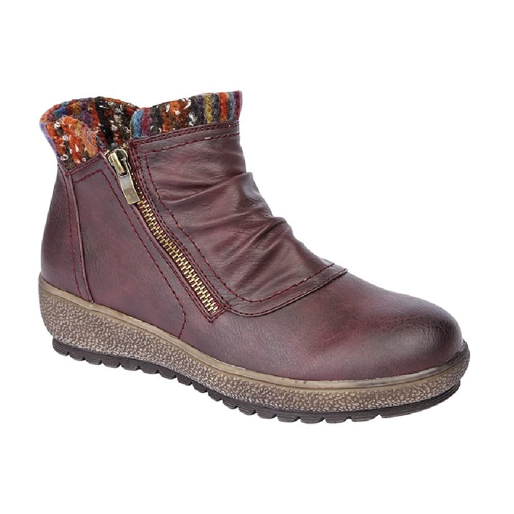 Cipriata Womens/Ladies Gina Knitted Collar Ankle Boot