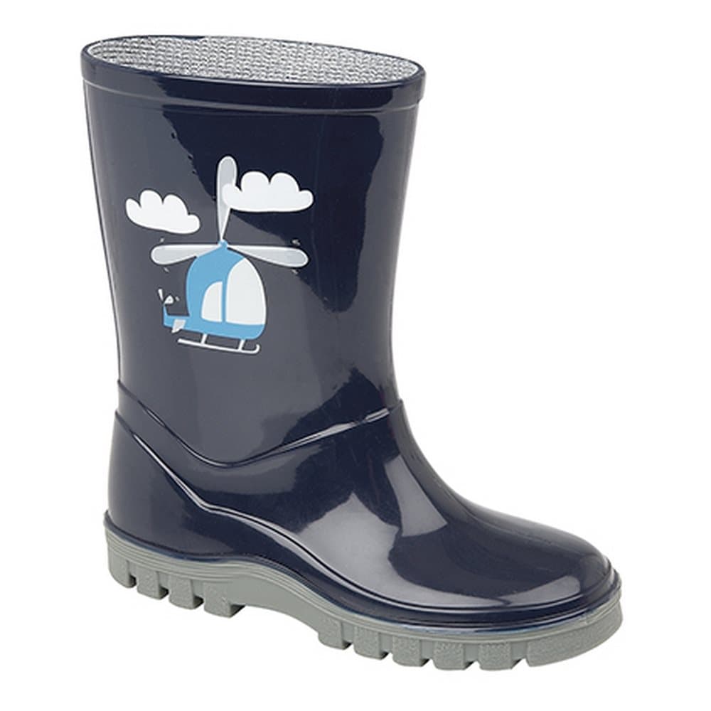 Stormwells Childrens / Boys Helikopter PVC Wellington Stövlar