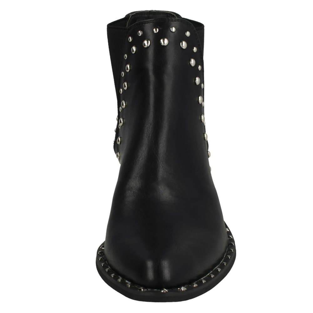 Spot On Womens/Ladies Ankle Boots With Stud Detail