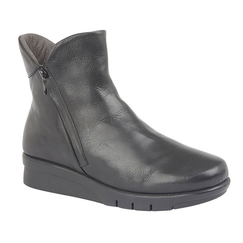 Cipriata Womens/Ladies Cara Softie Leather Twin Zip Ankle Boot