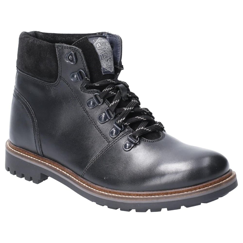 Base London Mens Fawn Burnished Lace Up Leather Boot