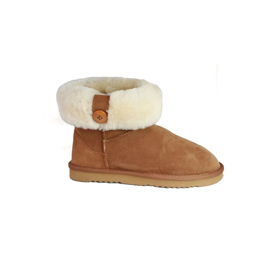 Eastern Counties Leather Womens/Ladies Freya Cuff And Button Sheepskin Boots