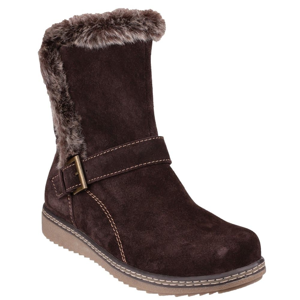 Fleet & Foster Womens/Ladies Budapest Buckle Detail Boots