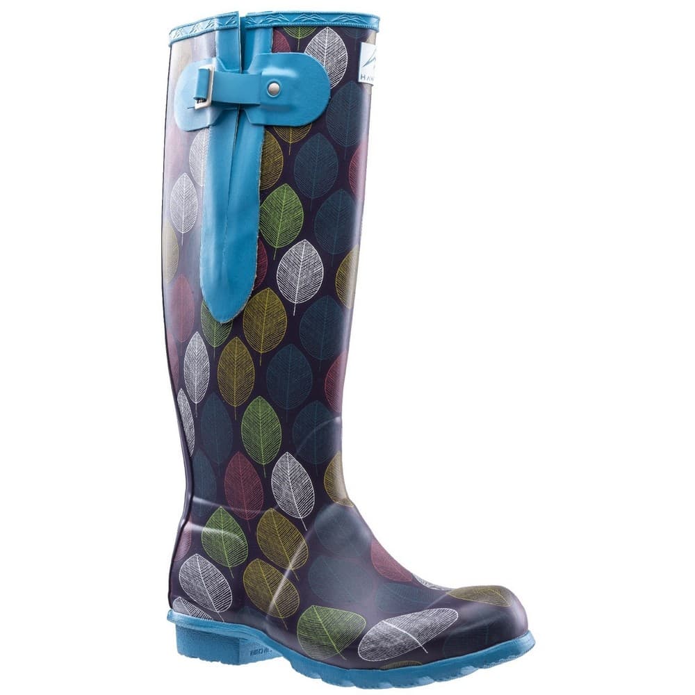 Hawkridge Womens/Ladies Leaf Wellington Boots
