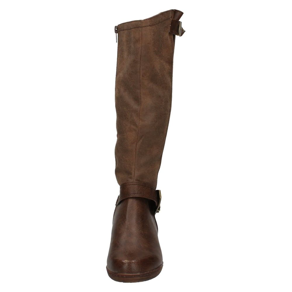 Spot On Womens/Ladies Zip Up Knee High Boots