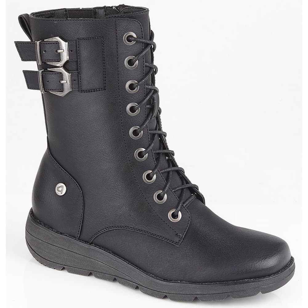 Cipriata Womens/Ladies Nadia 9 Eye Laced PU Leather Ankle Boot