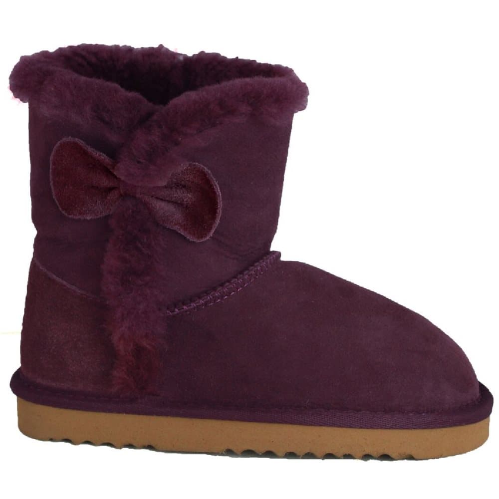 Eastern Counties Leather Childrens/Kids Coco Bow Detail Sheepskin Boots