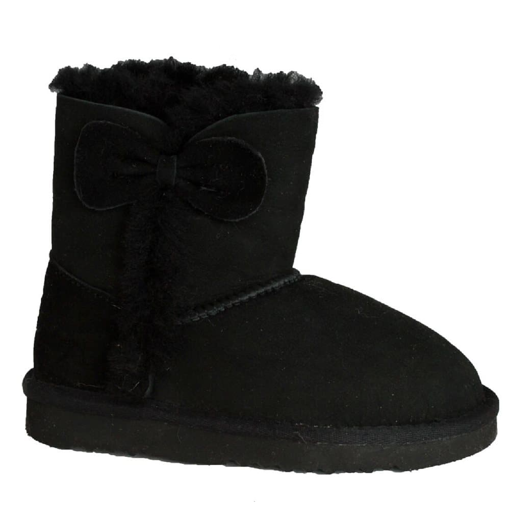 Eastern Counties Leather Childrens/Kids Coco Bow Detail Sheepskin Boots