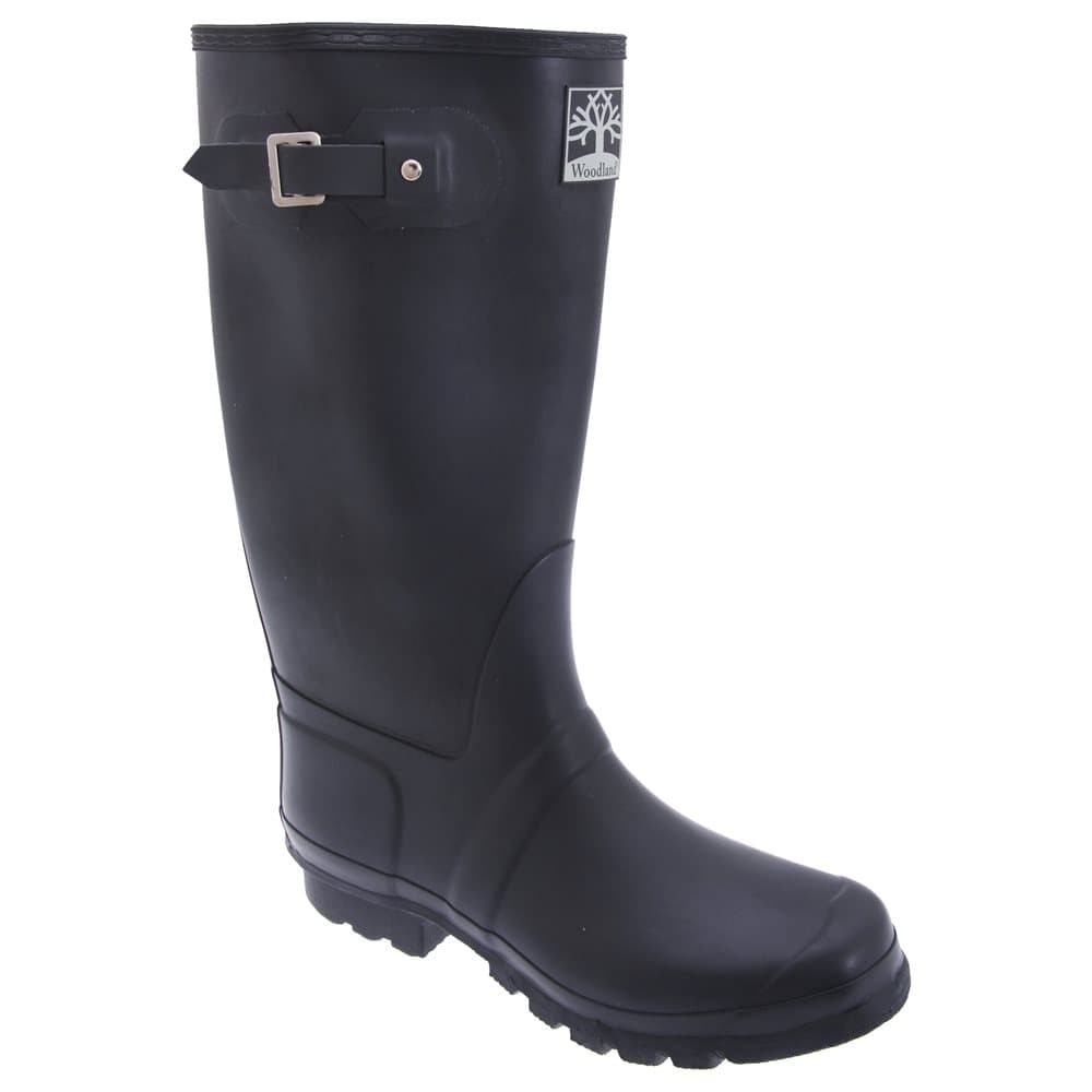 Woodland Unisex kvalitet rem Wide Fit Wellington stövlar